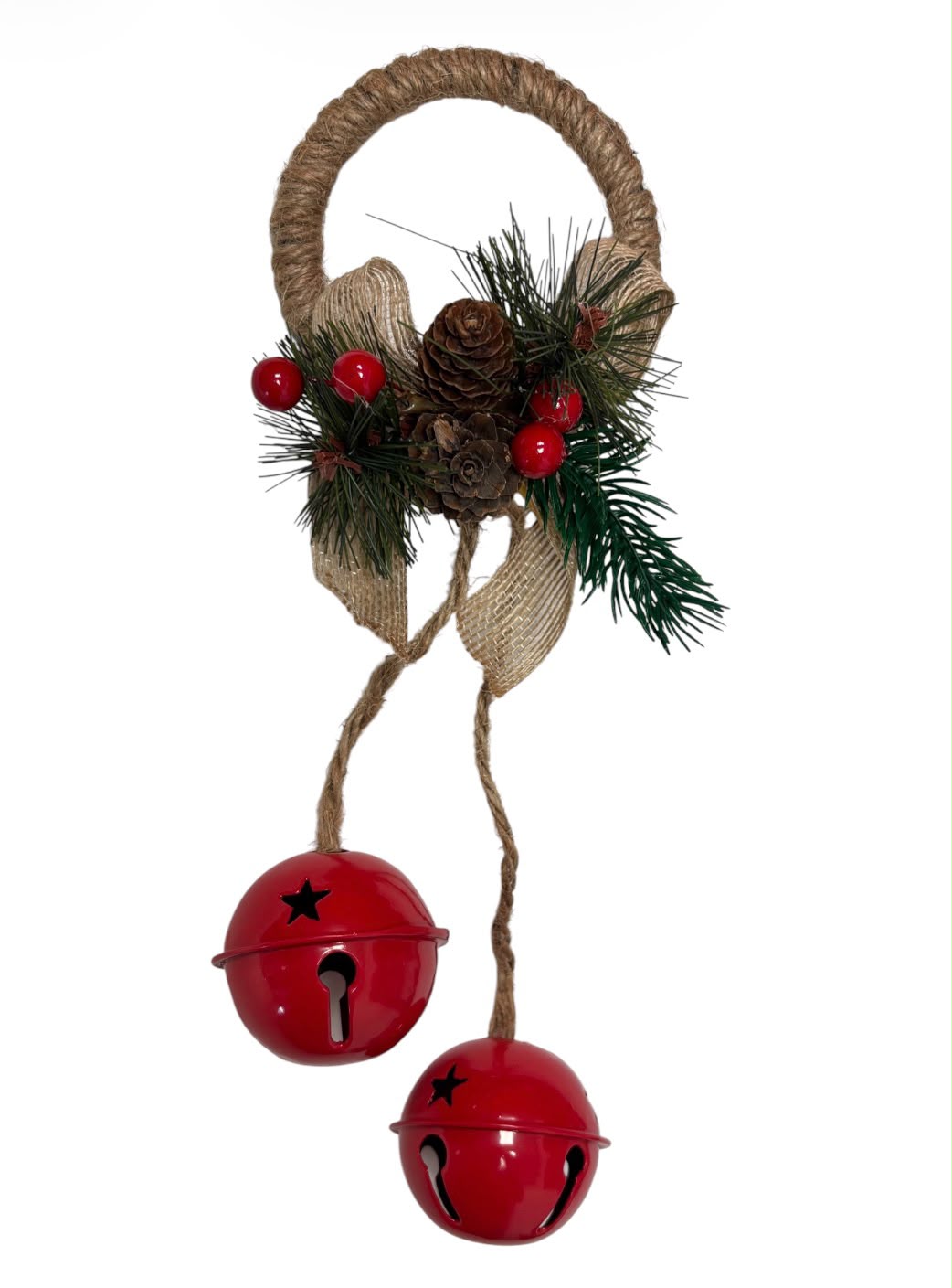 Adorno Navideño Colgante | Cascabeles & Piñas | 11.8"