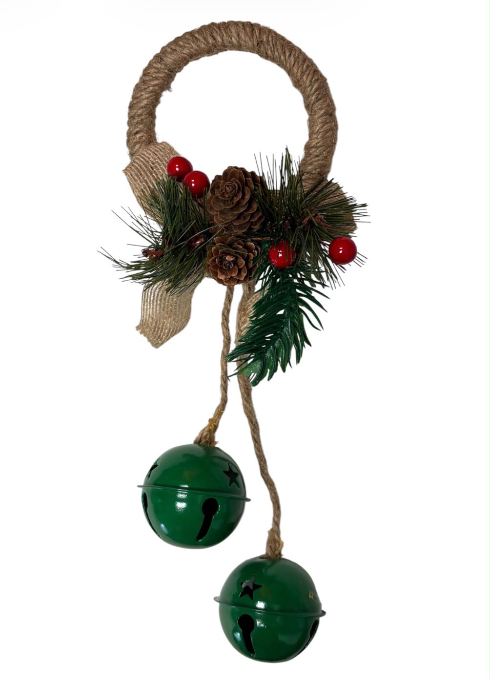 Adorno Navideño Colgante | Cascabeles & Piñas | 11.8"