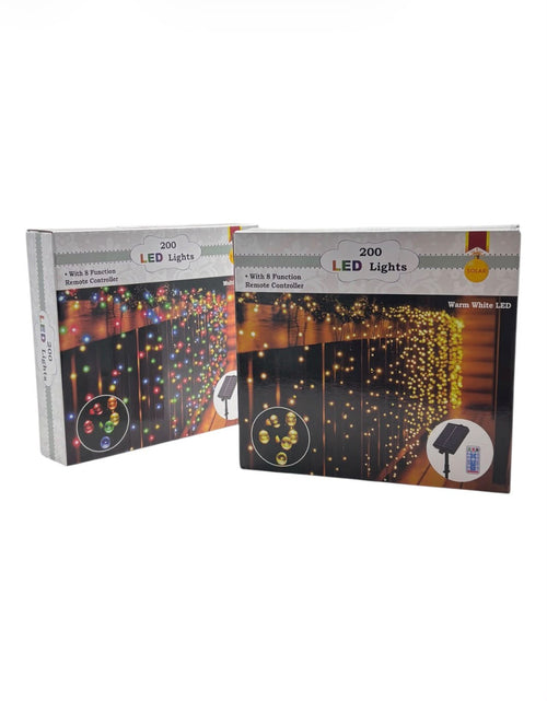 Solar Christmas Lights | 200 LED w/ Remote Control | Warm & Multi Color
