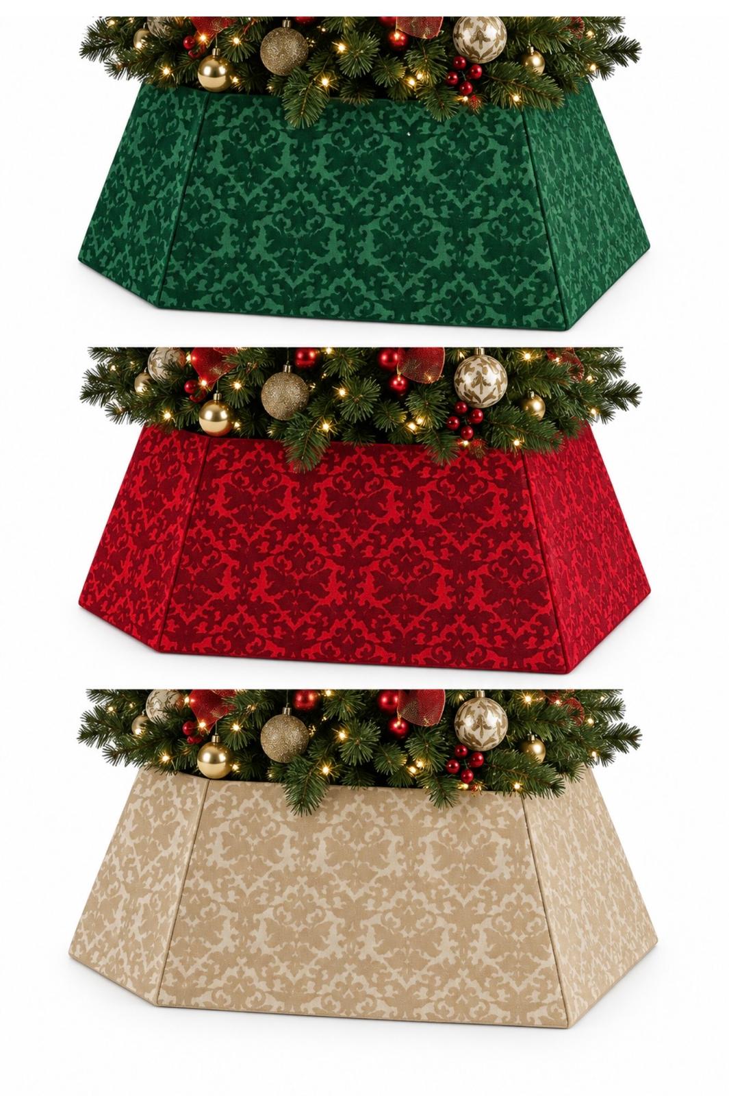 3D Velour Tree Collar 20" | Cubierta de Terciopelo para Árbol de Navidad
