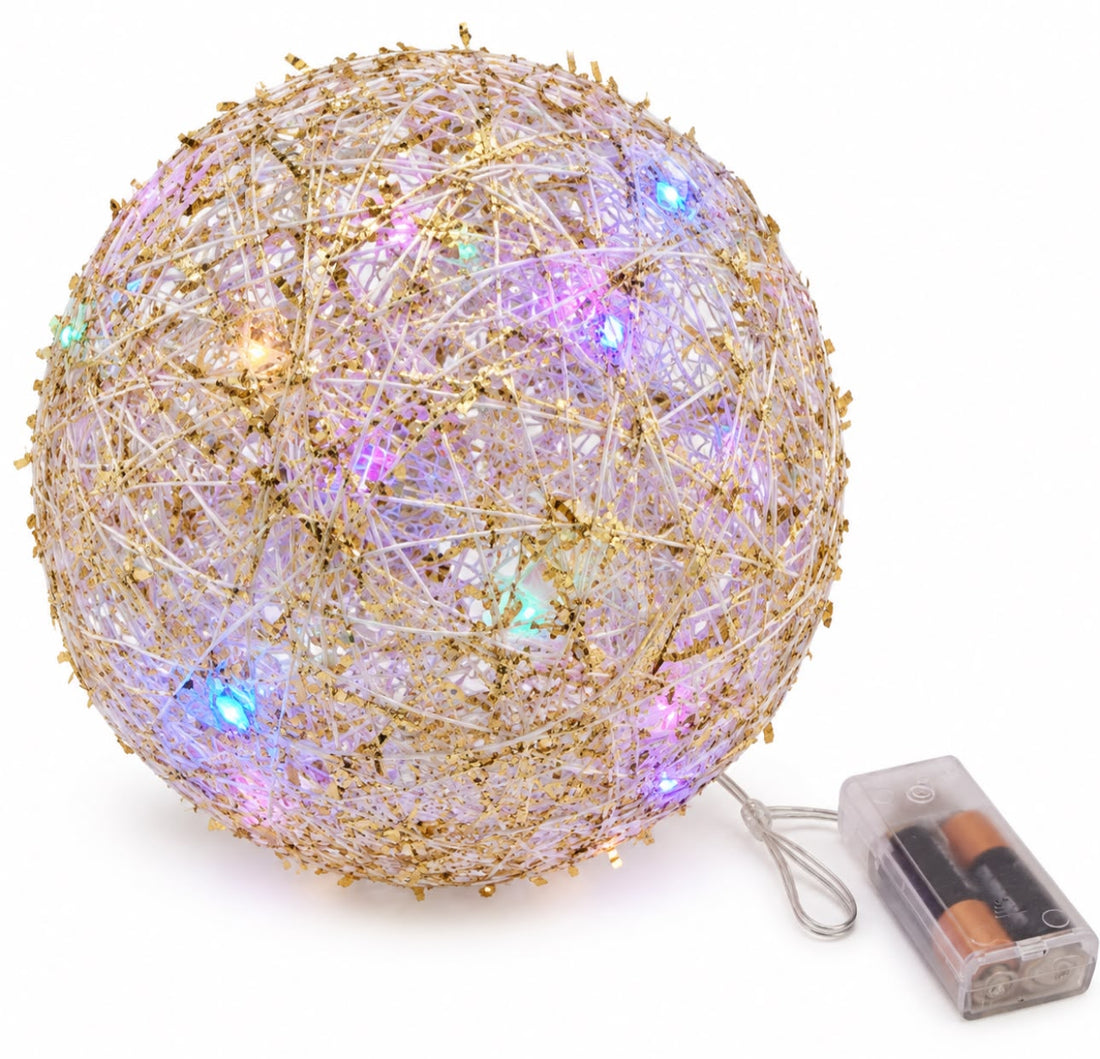 Lighted Christmas Ball with Multicolor LED Lights | 7.9"