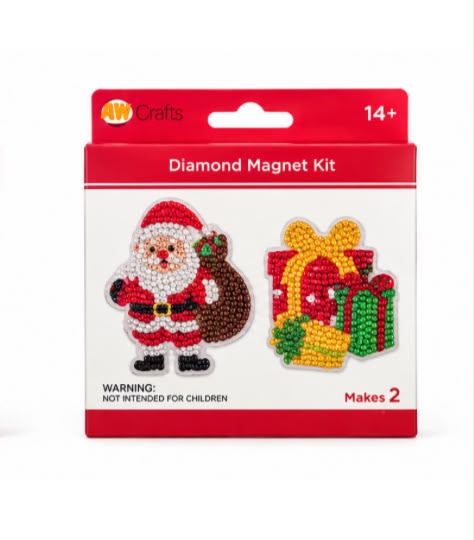 Manualidades | Christmas Diamond Magnet Kit 2 Pc | 3 Estilos