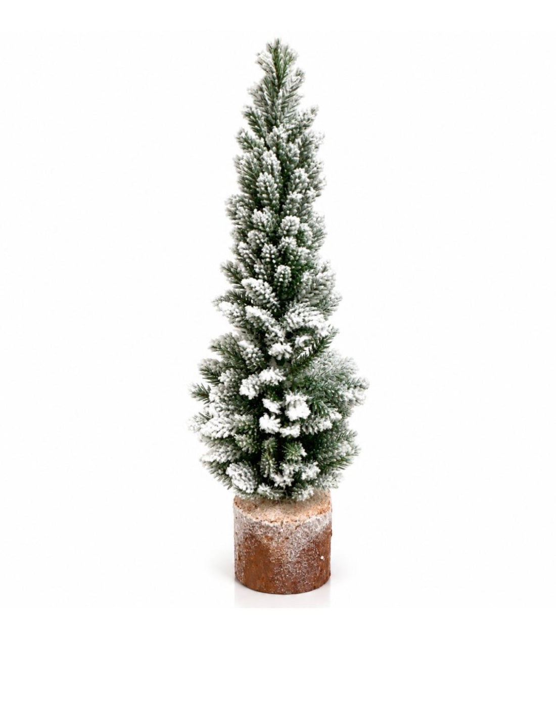 Árboles Navideños Artificiales Frosted con Base de Tronco | 5 Tamaños Diferentes