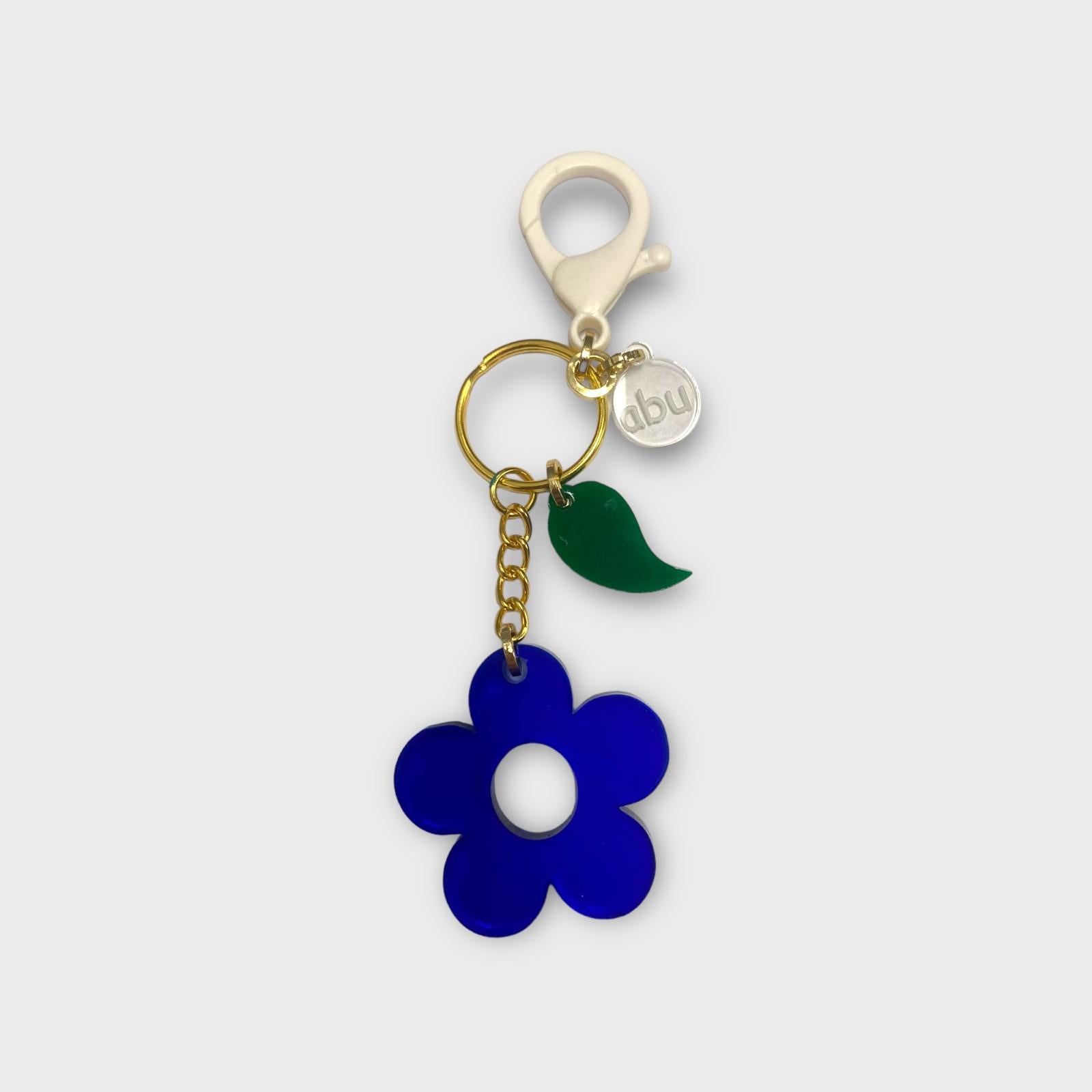 Puerto Rican Crafts - Blue Flower Keychains for Mothers