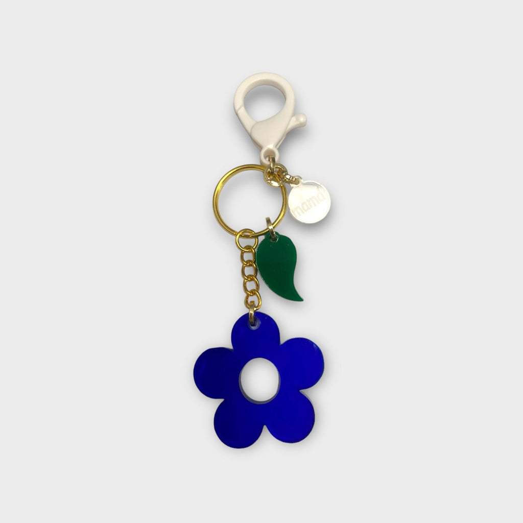 Puerto Rican Crafts - Blue Flower Keychains for Mothers