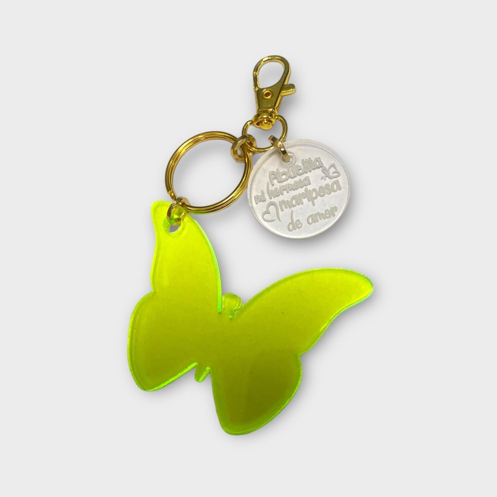 Artesanía de Puerto Rico - Llaveros para las Madres Mariposa y Mensaje *COLOR SURTIDO*