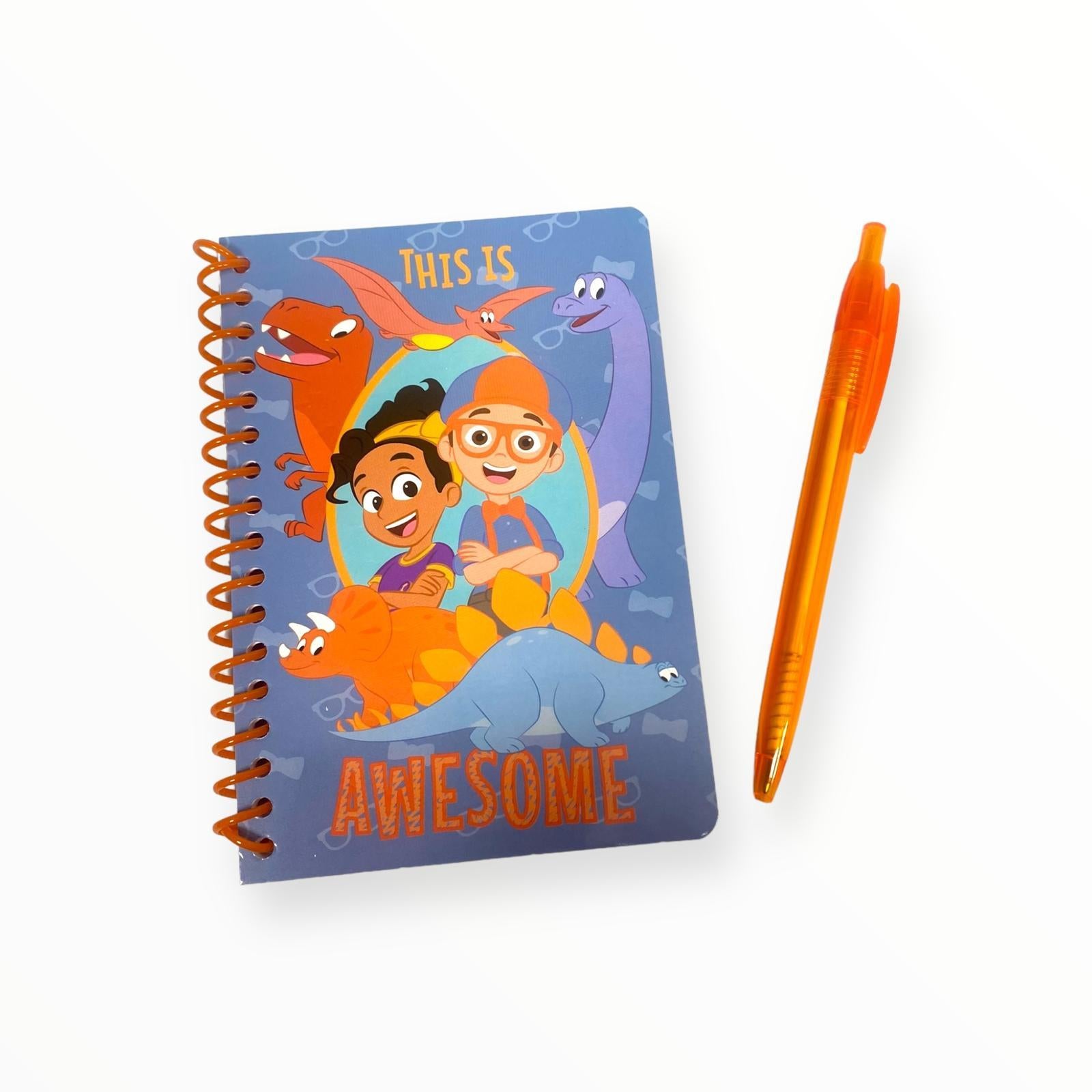 Libretas / Set de Papelería con Bolígrafo - Dibujos Animados