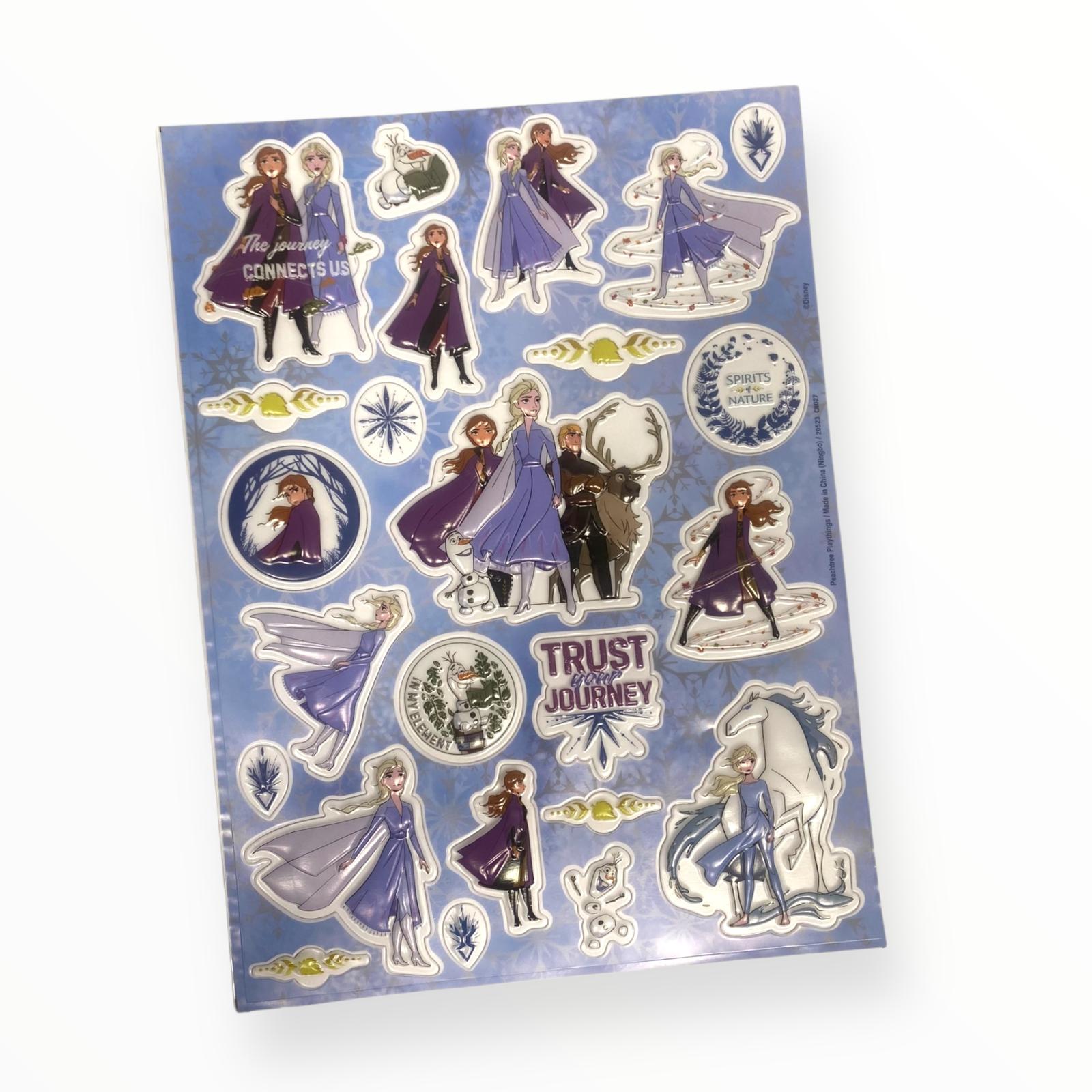 Hoja de Pegatinas 3D para Niñas (20 Stickers)