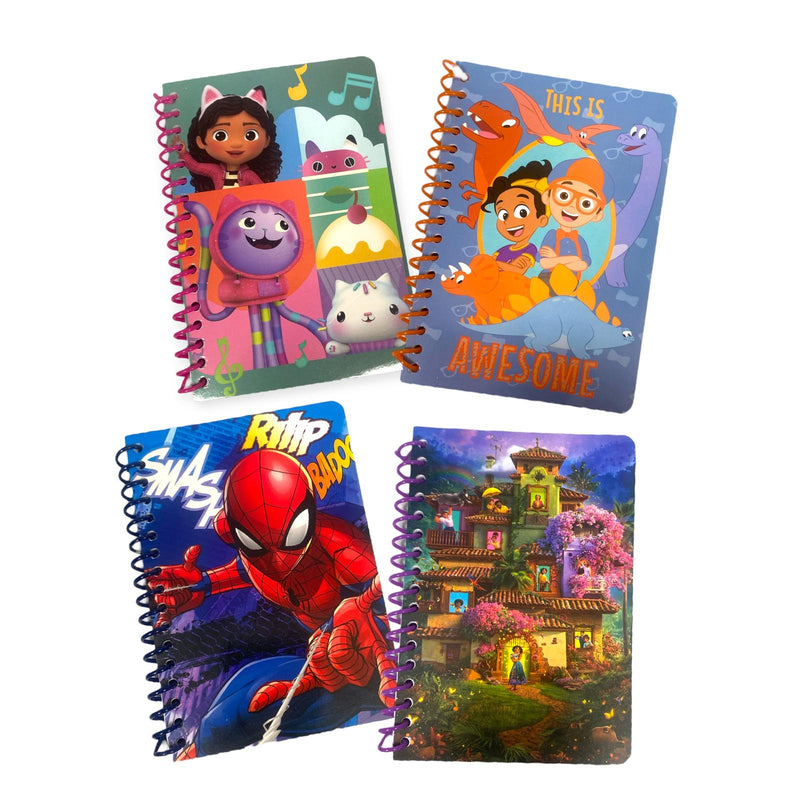 Libretas / Set de Papelería con Bolígrafo - Dibujos Animados