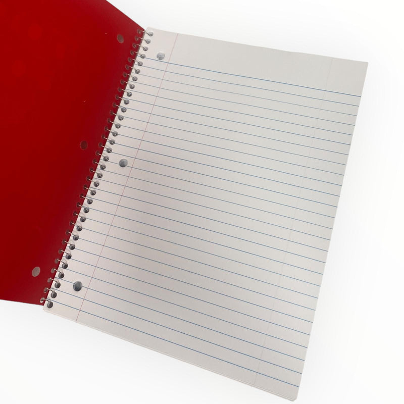 Libretas Grandes de Argolla - Carpeta Blanda (70 páginas / Wide Ruled)