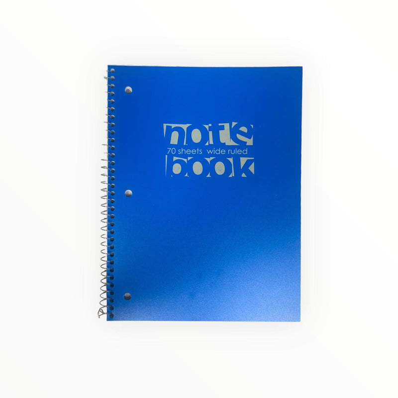 Libretas Grandes de Argolla - Carpeta Blanda (70 páginas / Wide Ruled)