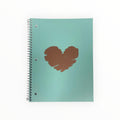 Large Ring Binder Notebooks - Mint Green Softcover (80 pages / Wide Ruled)