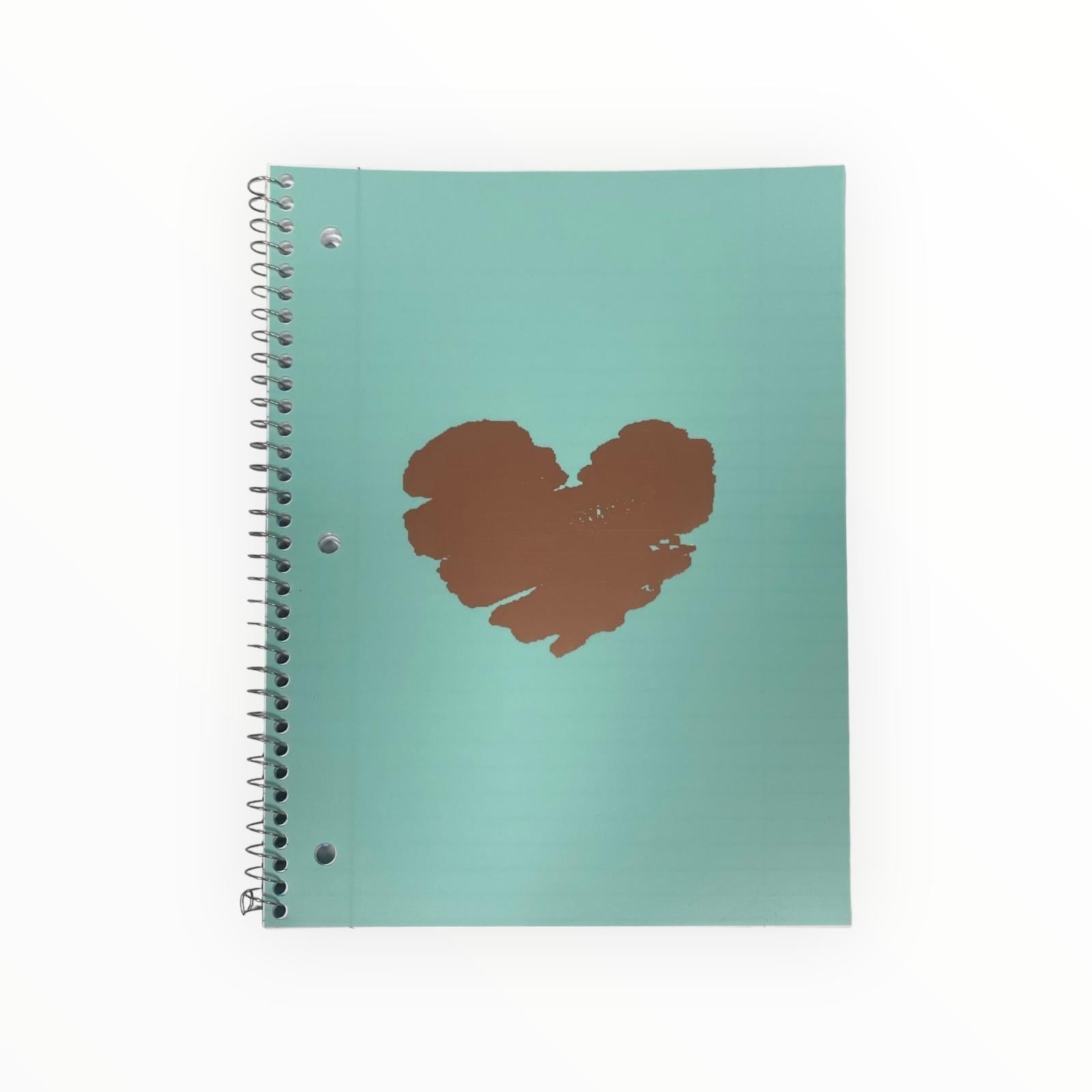 Libretas Grandes de Argolla - Carpeta Blanda Verde Menta (80 páginas / Wide Ruled)