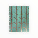 Libretas Grandes de Argolla - Carpeta Blanda Verde Menta (80 páginas / Wide Ruled)