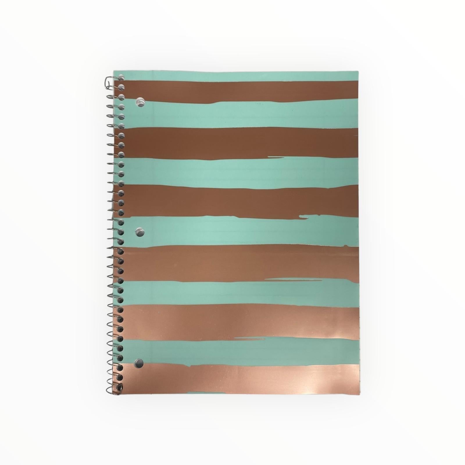 Libretas Grandes de Argolla - Carpeta Blanda Verde Menta (80 páginas / Wide Ruled)