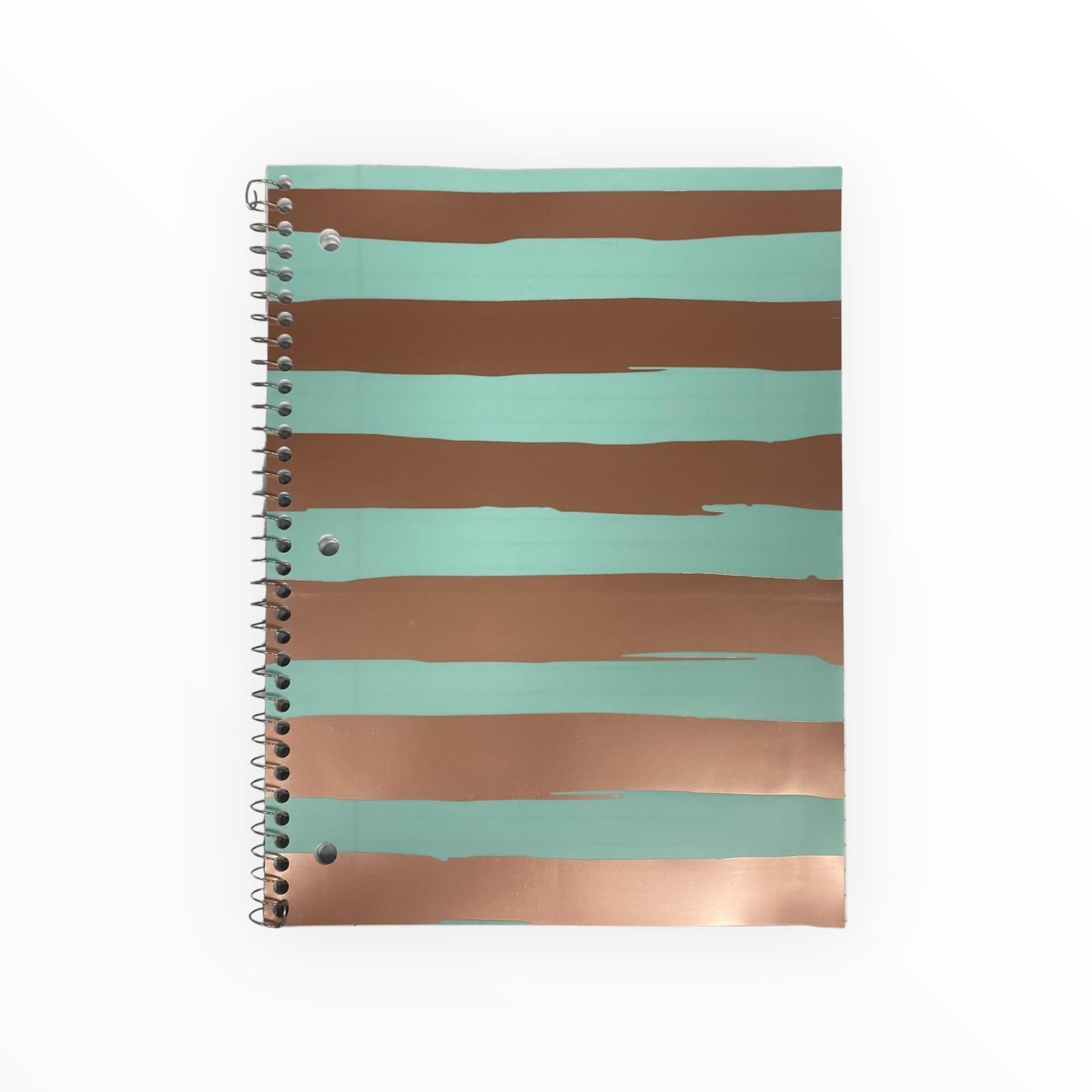 Large Ring Binder Notebooks - Mint Green Softcover (80 pages / Wide Ruled)