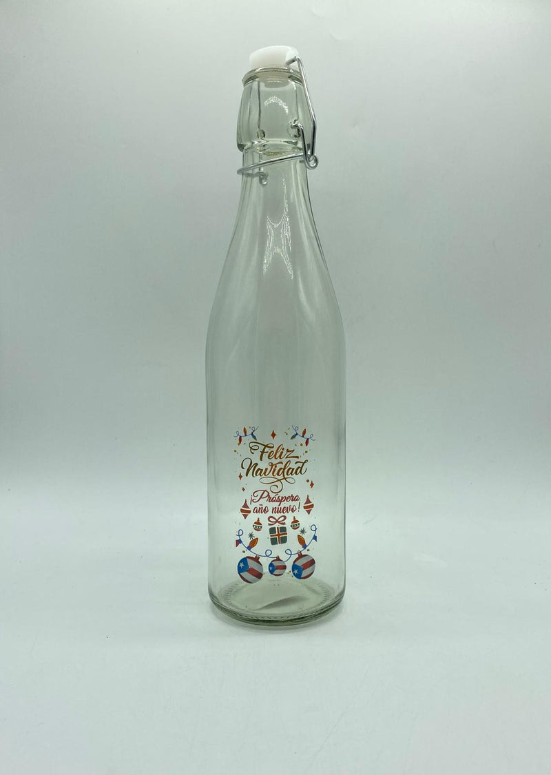 16oz Coquito Bottles (Assorted - Christmas Styles)