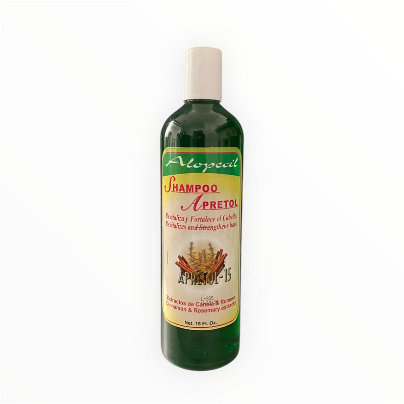 Alopecil - Apretol Shampoo 16oz (With Apretol-15, Cinnamon and Rosemary)