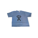 T-Shirts Azul con Estampado de Coquí Taíno Negro - Size Adulto/Hombre