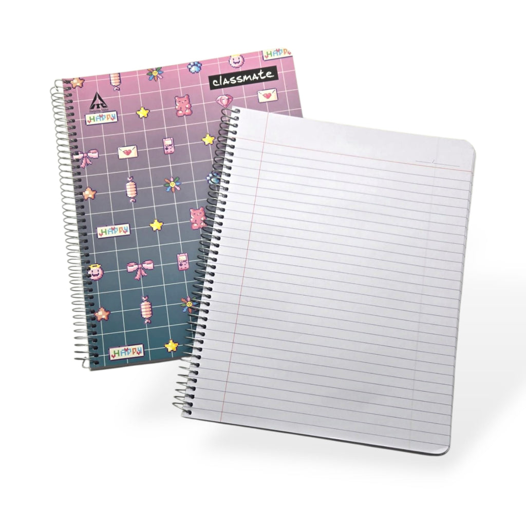 Classmate - Libreta Grande de Espiral con Carpeta Blanda