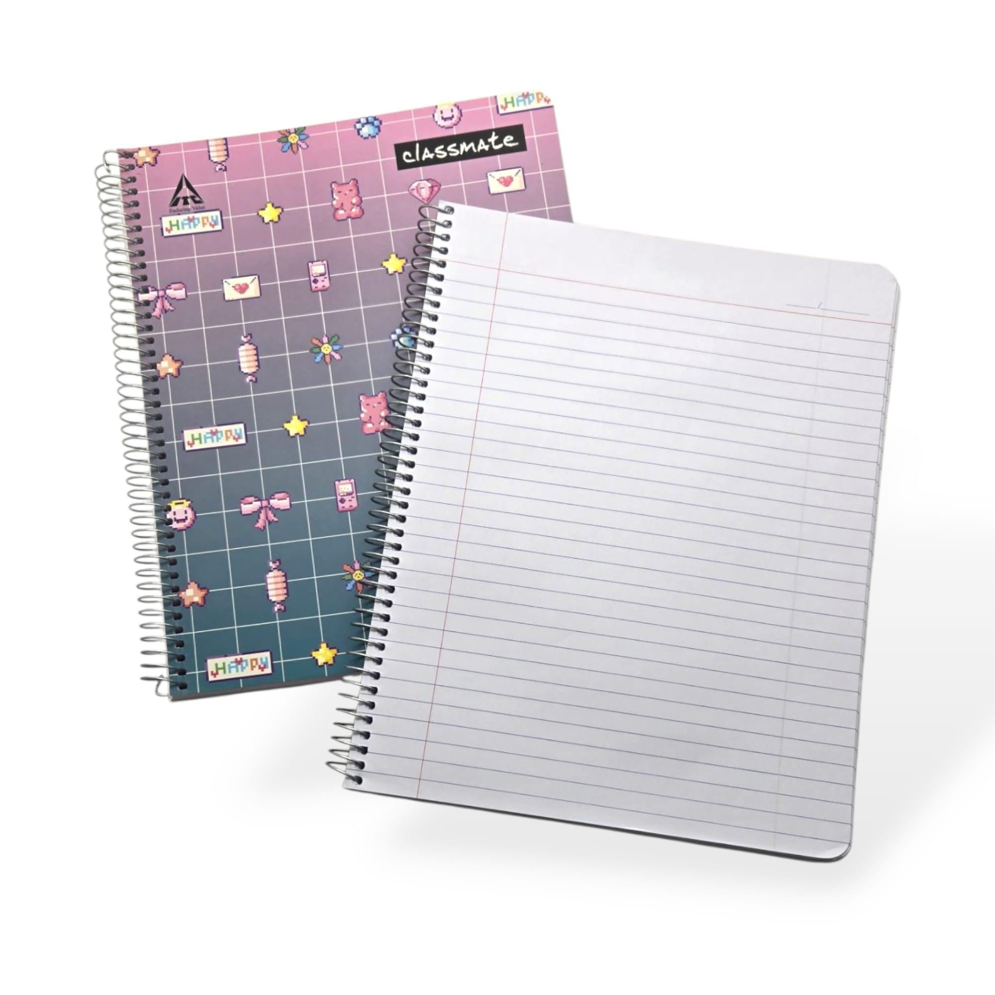 Classmate - Libreta Grande de Espiral con Carpeta Blanda