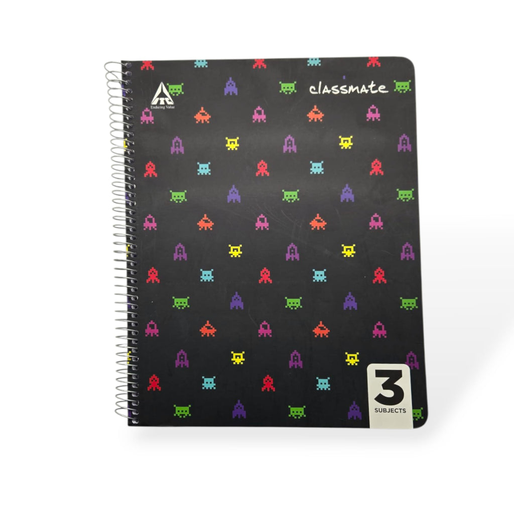 Classmate - Libreta Grande de Espiral con Carpeta Blanda