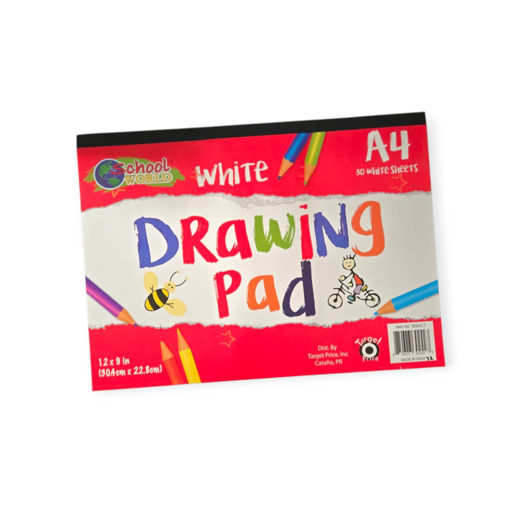 School World - Libro de Dibujos / 30 Hojas (30.4cm x 22.8cm)