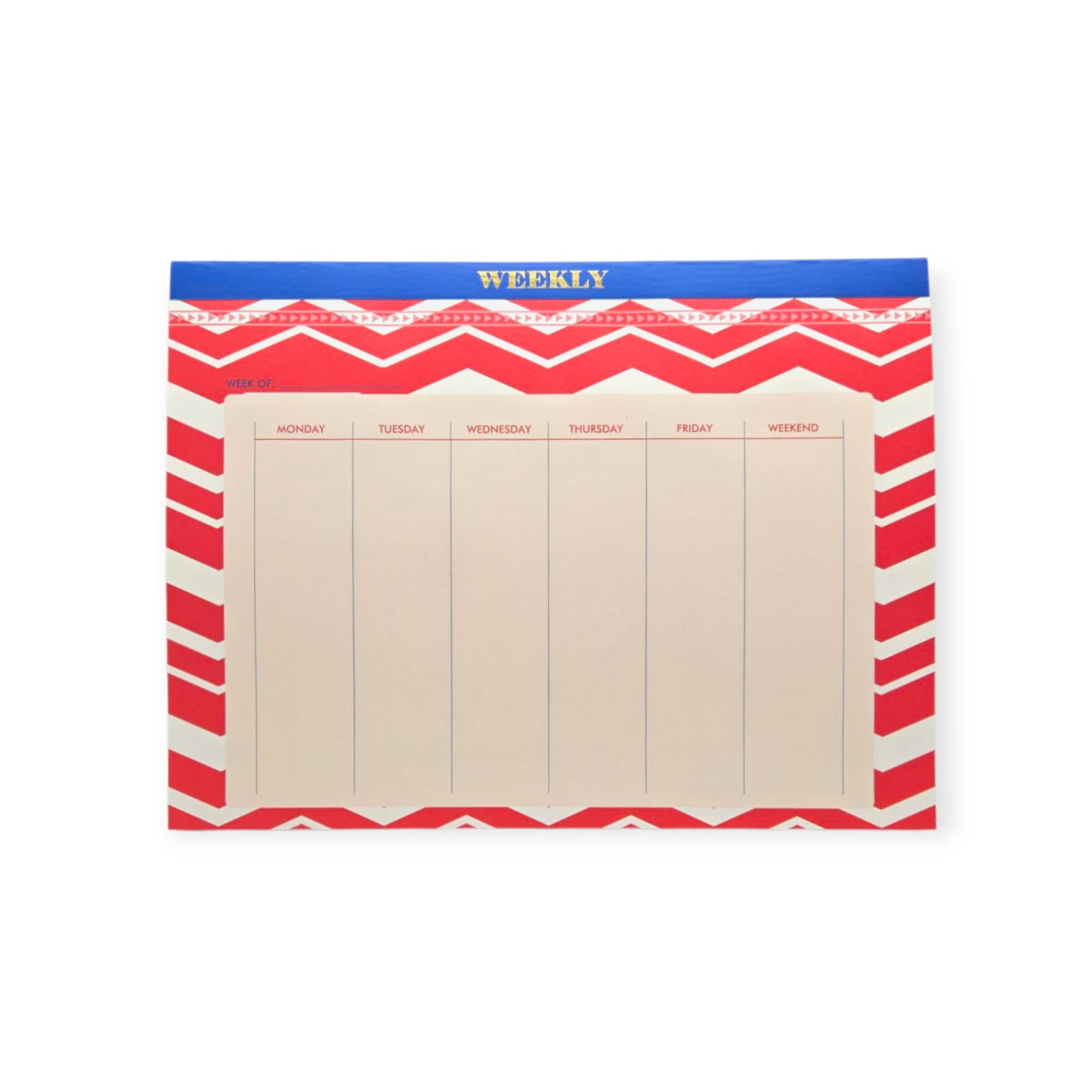 Gummed Top Daily Planner Pad 10x7.5 inch
