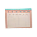 Gummed Top Daily Planner Pad 10x7.5 inch