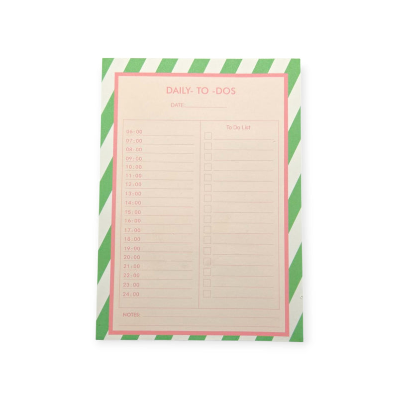 Gummed Top Daily Planner Pad