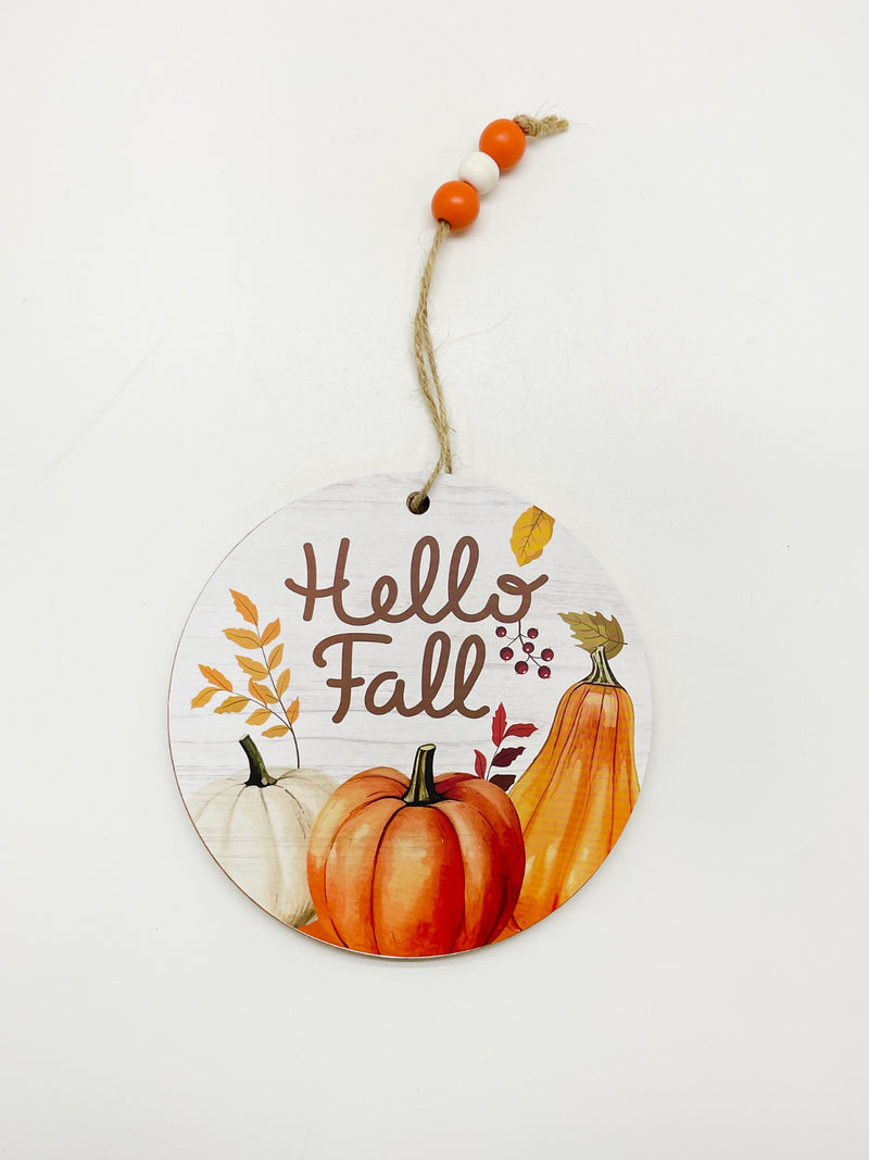 Otoño - Placa Decorativa Redonda (2 estilos a escoger)