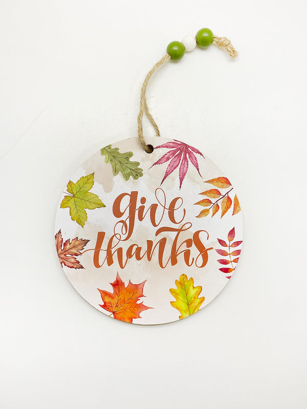 Otoño - Placa Decorativa Redonda (2 estilos a escoger)
