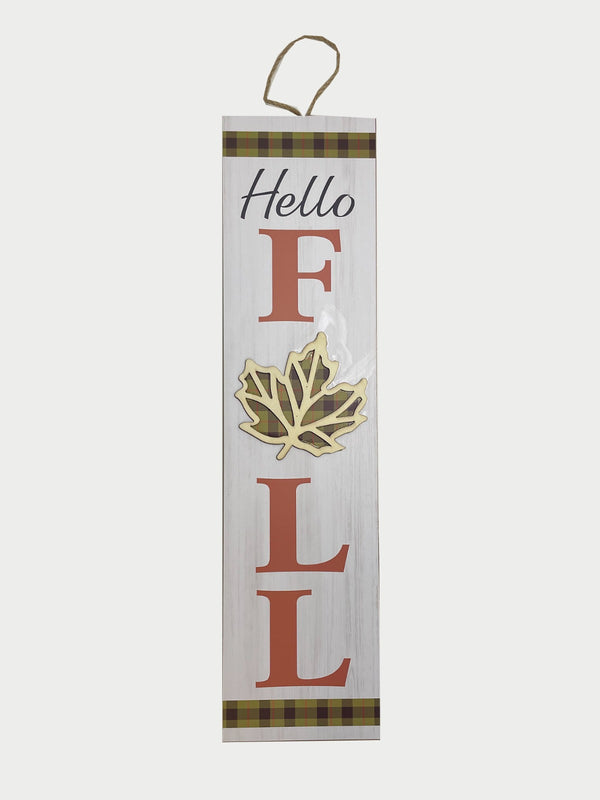 Otoño - Placa de Pared Alargada con Frases (2 estilos a escoger) *NO ENVIOS POR CORREO*