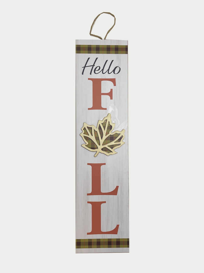 Otoño - Placa de Pared Alargada con Frases (2 estilos a escoger) *NO ENVIOS POR CORREO*