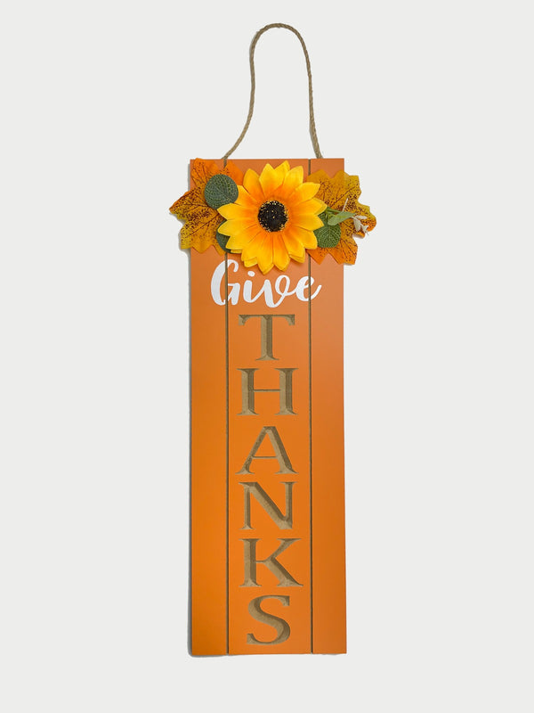 Otoño - Placa de Pared Alargada con Girasol (2 estilos a escoger) *NO ENVIOS POR CORREO*