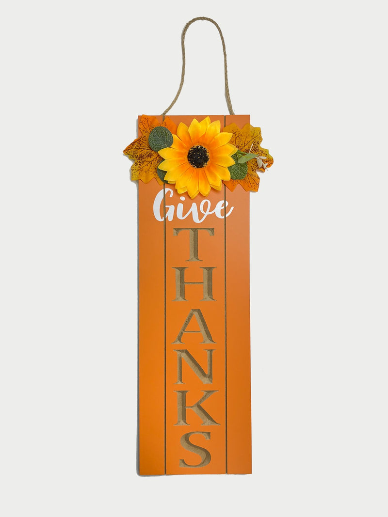 Otoño - Placa de Pared Alargada con Girasol (2 estilos a escoger) *NO ENVIOS POR CORREO*