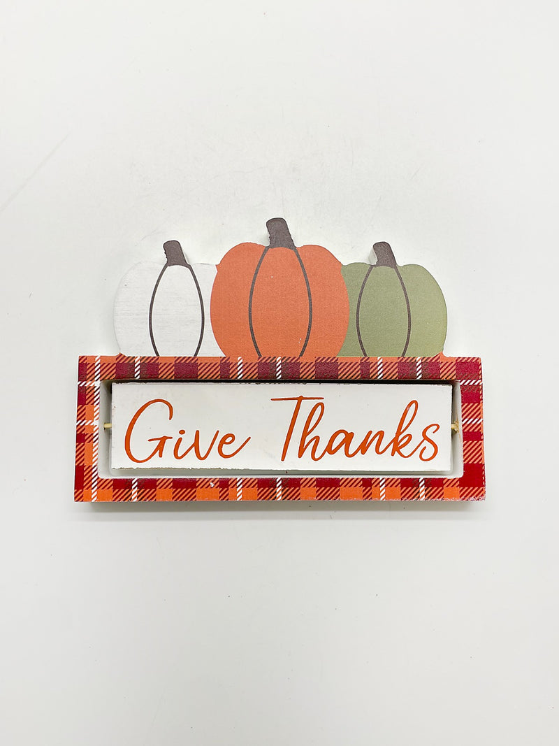 Otoño - Decoración de Mesa con Mensajes Rotativos (2 estilos a escoger)