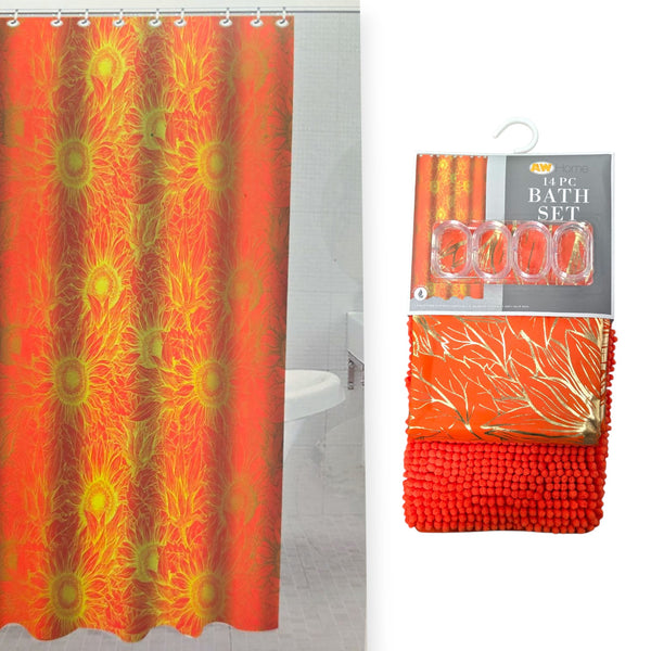 Otoño - Set de Baño 14pcs / GIRASOLES DORADOS