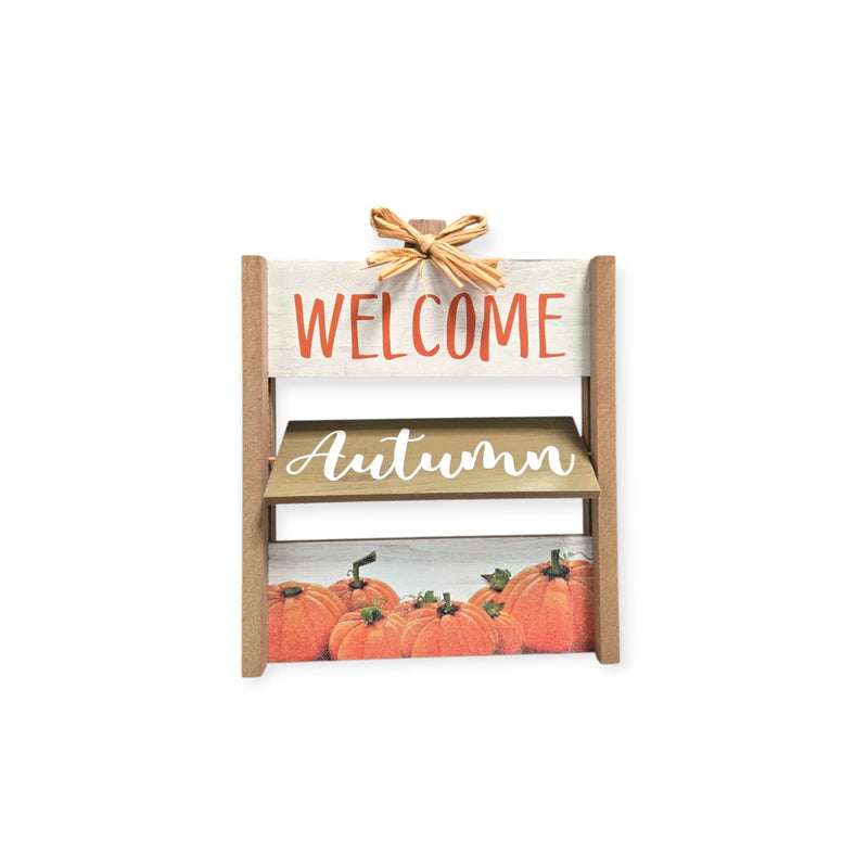 Otoño - Decoración de Mesa en Madera 8.8''x 7'' (2 estilos a escoger)