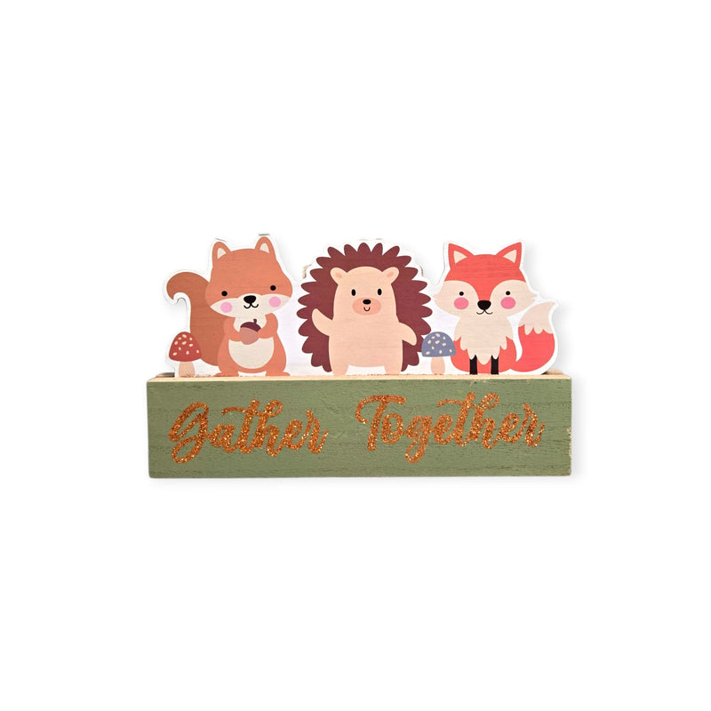 Otoño - Decoración de Mesa en Madera 8.4''x 4.7'' (2 estilos a escoger)