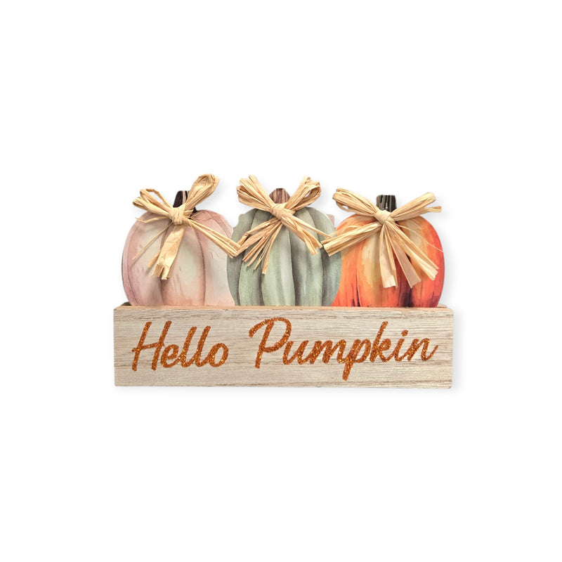 Otoño - Decoración de Mesa en Madera 8.4''x 4.7'' (2 estilos a escoger)