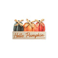 Otoño - Decoración de Mesa en Madera | Calabazas 5.1''x 8.3'' (3 Estilos a escoger)