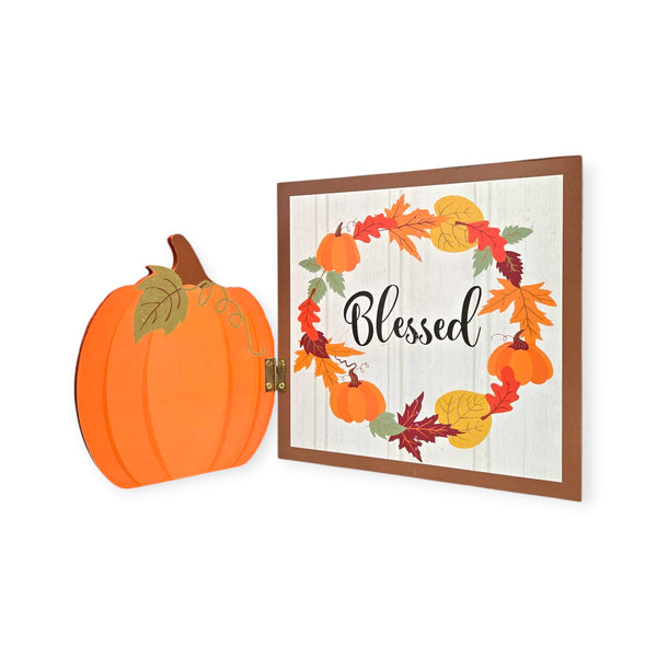 Otoño - Decoración de Mesa en Madera 7.7''x 12.9'' (2 estilos a escoger)