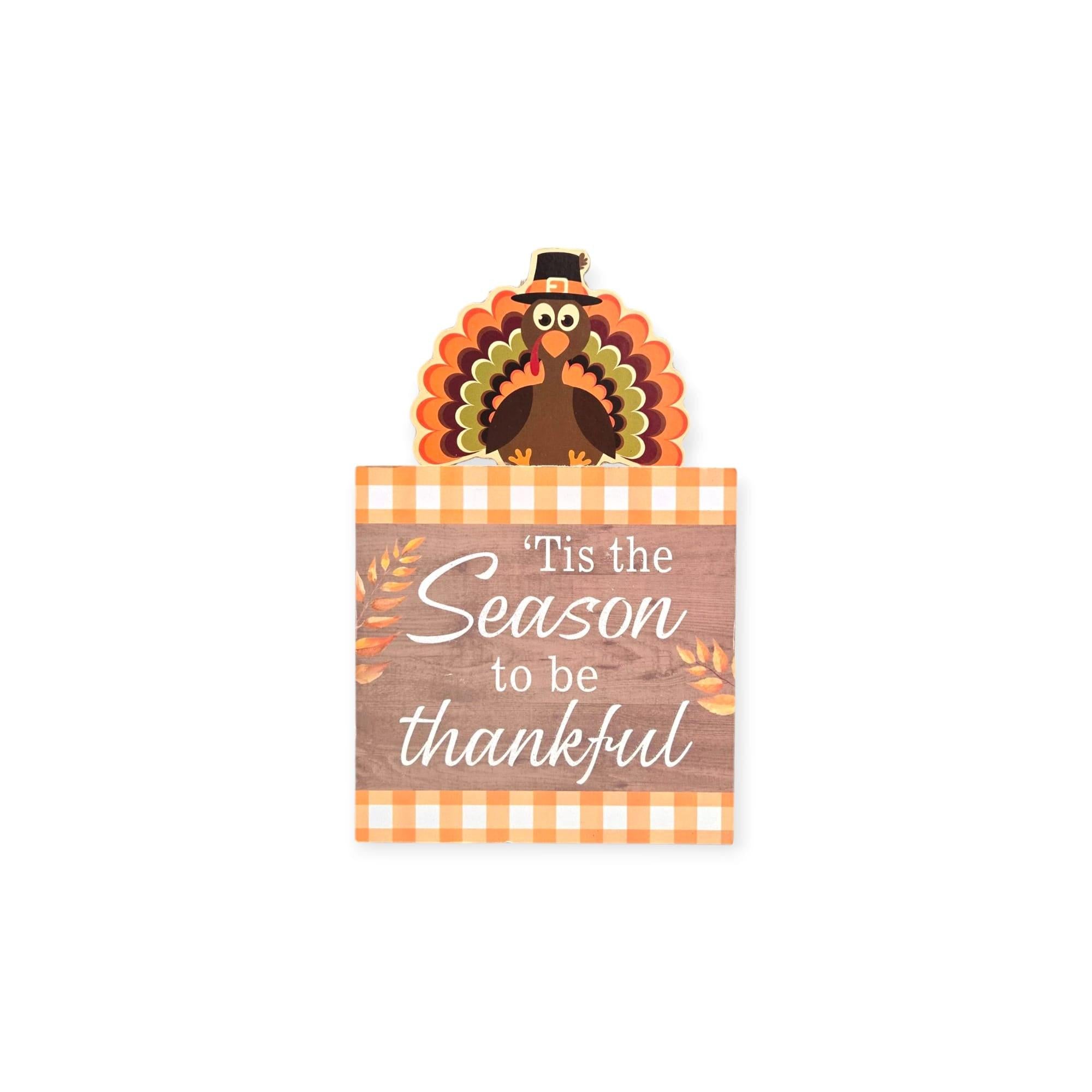 Otoño - Decoración de Mesa en Madera 7.4''x 4.7'' (2 estilos a escoger)