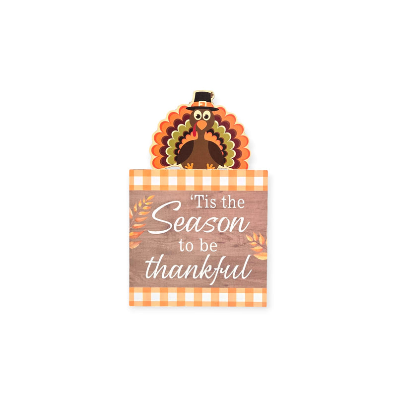Otoño - Decoración de Mesa en Madera 7.4''x 4.7'' (2 estilos a escoger)
