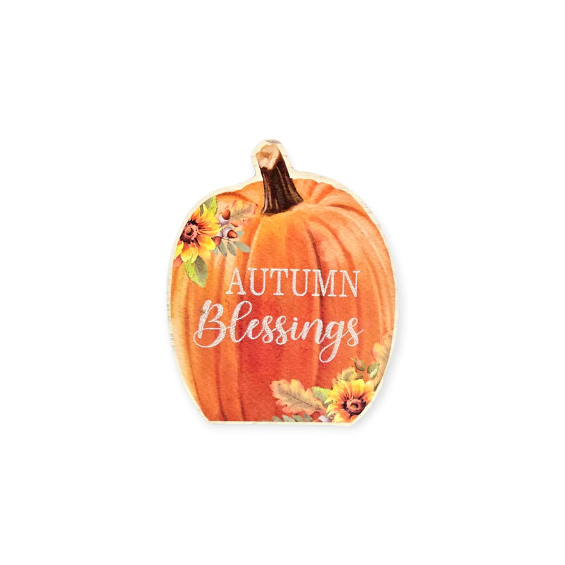Otoño - Decoración de Mesa en Madera 5.9''x 5.9'' (2 estilos a escoger)