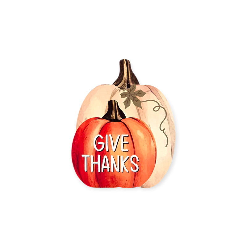 Otoño - Decoración de Mesa en Madera 5.9''x 4.7'' (2 estilos a escoger)