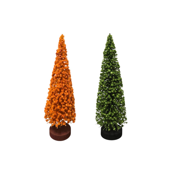 Otoño - Árboles Decorativos en Forma de Cono con Base  30cm