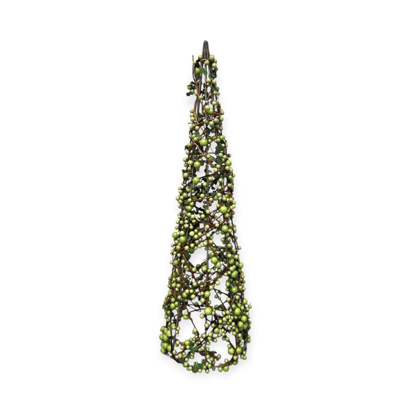 Otoño - Árboles en Forma de Cono, Forrado en Bayas Verdes *NO ENVIOS POR CORREO*