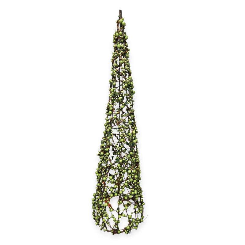 Otoño - Árboles en Forma de Cono, Forrado en Bayas Verdes *NO ENVIOS POR CORREO*
